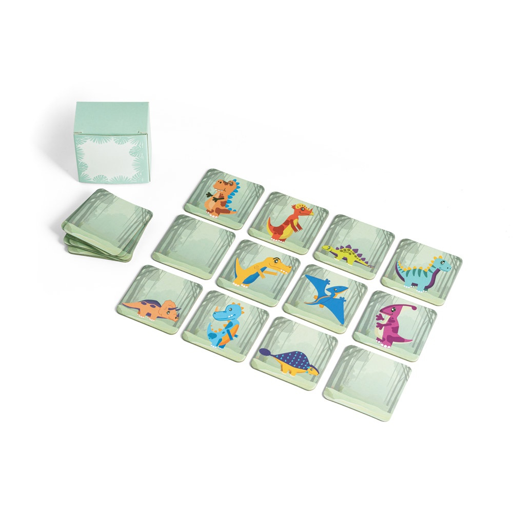 Jeu de mémoire personnalisable TRICERATOPS Vert Clair